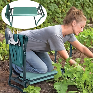 Foldable Ergonomic <b>Gardening</b> <b>Kneeling</b> Chair Lightweight Aluminum Frame Padded Knee <b>Pad</b> with Storage Bag - Product Image 4