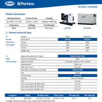 15kVA 12kW Leiser Dieselgenerator von Perkins 3-Phasen 400/230V 50Hz mit ATS für Haus Gemeinde Hotel Krankenhaus ISO CE