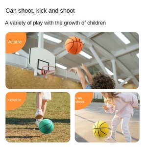 18/21/24cm PU im lặng bóng rổ kích thước 7 yên tĩnh và đàn hồi cao nảy bóng unisex trong nhà đào tạo mềm bọt bóng rổ - Product Image 6