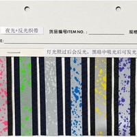 Matériau réfléchissant lumineux absorbant la lumière nocturne, cuir PU durable pour sangle de corde lumineuse, vêtements réfléchissants