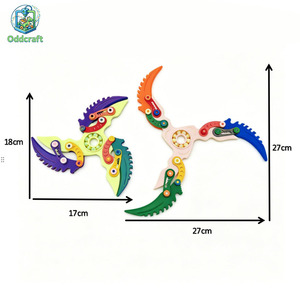 Juguete Antiestrés Personalizado Impreso en 3D, Giroscopio Plegable Transformable de Triple Hoja, Karambit, Mini Cuchillo de Garra para Aliviar el Estrés, Unisex 14 - Product Image 3
