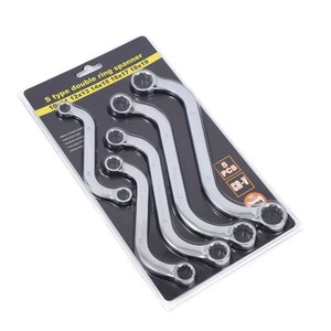 Juego de llaves en forma de S de grado DIY de 5 piezas Sistema de medición métrica en forma de <span class=keywords><strong>estrella</strong></span> curva especial OEM personalizable - Product Image 3