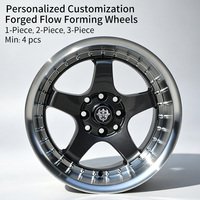Pabrik Roda FLowtone Grosir Roda Alloy Berkualitas Tinggi 15 Inch 5X100/108mm 4X100/114.3mm 7.0J 8.5J ET 35/15mm Roda Rines