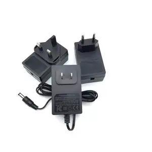 9V2A Switching Power Supply Adaptor AC Input to DC Adapter Wall Plug Power Tool Charger with Input Options 9V1A 9V1.5A 9V0.5A