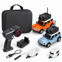 Voiture RC de qualité hobby avec caméra 1:64, kit de rangement, télécommande 2,4 GHz, caméra HD WiFi, jouet pour garçons, cadeau pour enfants