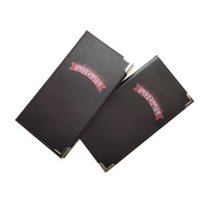 Yimi Cuir Personnalisé A4 Taille PU Cuir Menu Dossier pour Restaurants Logo En Relief Inclus