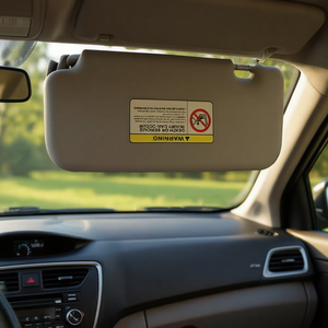 Parasol Hyundai D0100XUY3NY Delantero Derecho Lado del Pasajero Gris ABS Deflector de Viento - Product Image 2