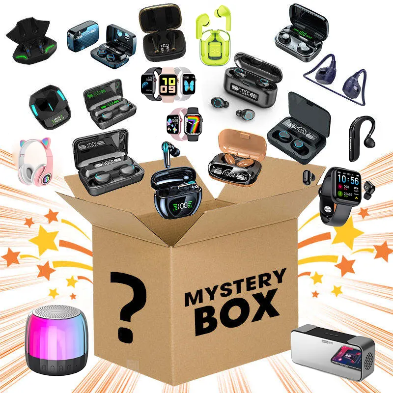 3C electronic products Lucky mystery Gift toy blind box has a chance to open: wireless bluetooth earphone,smart watches,speaker