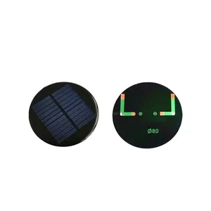 Özelleştirilmiş Mono poli epoksi reçine PET güneş modülü 80mm 0.4W 0.45W 0.56W 0.75W 4V 5.5V DIY Mini güneş hücre paneli