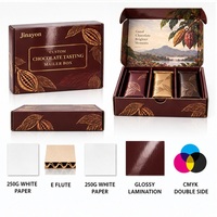 Boîte d'expédition personnalisée brillante en carton ondulé E-Flute pour dégustation de chocolats, emballage cadeau rigide en carton pour abonnement e-commerce