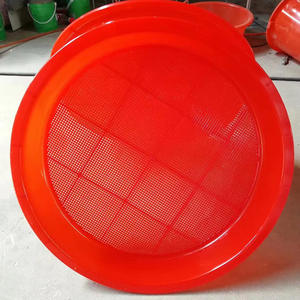 Cesta de drenaje de plástico redonda para el hogar, tamiz de plástico grande para limpieza de verduras, Cubo de tamiz redondo de drenaje ahuecado - Product Image 5