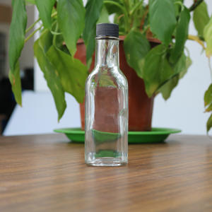 Stock pas cher en verre clair <span class=keywords><strong>tabasco</strong></span> bouteille 5oz 150ml sauce piquante woozy bouteille en verre avec la preuve de fuite bouchon à vis et compte-gouttes - Product Image 2