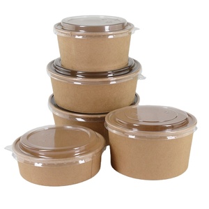 FreshGreens - Tazones Ecológicos para Ensaladas, Recipientes Kraft Sostenibles para Llevar, Aptos para Catering, Tazones para Ensaladas para Llevar - Product Image 2