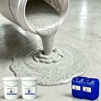 Revêtement de sol époxy coloré auto-nivelant résistant aux produits chimiques, type liquide pour application au pinceau