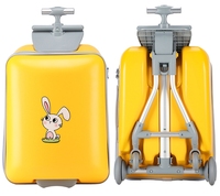 Valise de voyage pour enfants de haute qualité, motif dessin animé, avec siège de voyage intégré et barrière de sécurité, pratique comme poussette pour bébé