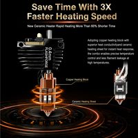 Kit de 5 buses Flashforge Creator 5, Hotend Creator 5 Pro 320 ℃ Accessoires d'imprimante 3D C5 Pro à échange rapide intégré, 32 mm²/s