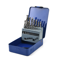 Jeu de 19 forets hélicoïdaux HSS Nesen, tailles standard 1-10 mm, durables, pour réparations domestiques, travaux de perçage général sur métal en usine