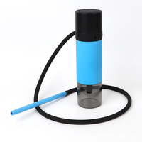 Chicha Portable en Forme de Bouteille pour Voiture, Accessoire de Fumeur en Métal et Plastique avec Miroir, Coffret Cadeau de Voyage