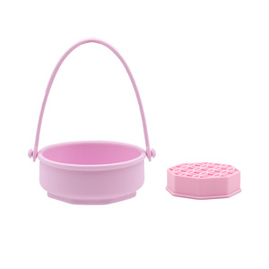 New Arrival <b>Silicone</b> Makeup Brush Holder Desktop Organizer Hanging Drying Rack Brush Cleaning Bowl Multifunction Wash <b>Tool</b> - Product Image 6