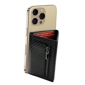 Casekey Carbon PU Leather Phone Cases Magnetic <b>Card</b> <b>Holder</b> <b>Wallet</b> Mobile Phone Cases - Product Image 2