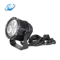 Projecteur LED Mini Par RGBW 3*COB étanche IP65 DMX512 à activation sonore pour scène, idéal pour fêtes en extérieur, discothèques et mariages