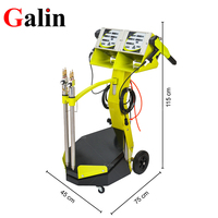 Machine de pulvérisation de peinture en poudre électrostatique PHIRST-BD, équipement de revêtement en poudre à haut taux de charge pour pièces métalliques
