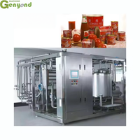 Usine de Shanghai Pâte de tomate dépulpage évaporation stérilisation faisant la machine sauce confiture de fruits ketchup ligne de production complète