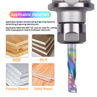 HOZLY AlTin 55HRC Fresa de un solo filo, Fresas de carburo, Herramienta CNC, Soporte ODM/OEM personalizado, Brocas espirales para router