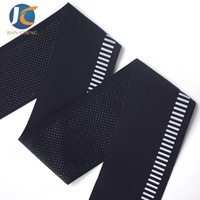 Bande élastique en silicone réfléchissante noir et blanc de 4,5 cm, antidérapante, pour maillot de cyclisme, vêtements de sport