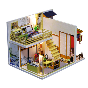 Modèle <span class=keywords><strong>de</strong></span> <span class=keywords><strong>construction</strong></span> <span class=keywords><strong>de</strong></span> maison fait à la main jouet cadeau d'anniversaire <span class=keywords><strong>de</strong></span> cabine bricolage - Product Image 2