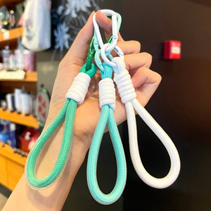 Cadeau d'entreprise <span class=keywords><strong>personnalisé</strong></span>, <span class=keywords><strong>porte</strong></span>-clés tissé à la main, <span class=keywords><strong>porte</strong></span>-clés en polyester, cordon court pour téléphone portable, <span class=keywords><strong>porte</strong></span>-clés de poignet - Product Image 3