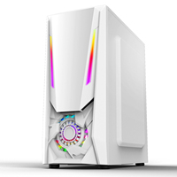 AntarcChill White Computer Cases & Towers Pc Mid Tower Micro ATX ITX Super Gaming Tempered Glass SPCC Computer Case