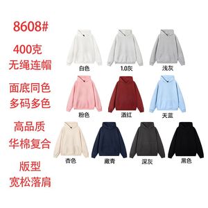 <b>Plain</b> Heavyweight Hoodie <b>Sweatshirt</b> Smlxl2xl3xl Loose Polyester Urban Leisure Men's Women's Autumn Winter Tops - Product Image 3