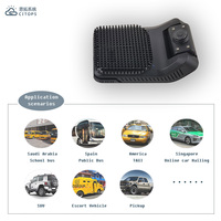 Caméra de tableau de bord 4G pour taxi, camion, véhicule, avec GPS, DVR, carte SD, 4 canaux, petit MDVR 1080P, double objectif, application CMSV6, traceur GPS