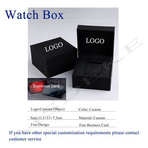 Custom Luxury Black Leatherette <b>Watch</b> Box with Recycled Materials In-Stock <b>Watch</b> <b>Case</b> for Storage & Gift Giving - Product Image 2
