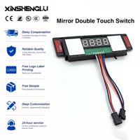 Miroir intelligent à capteur tactile XSL, double commande, anti-buée, variateur CCT, horloge numérique, indice de protection IP21, 60W, 12V, miroir LED OEM/ODM