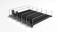 Bouteille Boissons Étagère Rouleau Poussoir Système Hotsaleshelfpusher Freezerpushersystem Frigeshelfdiviseurs Serrure Fixe Boisson Poussoir