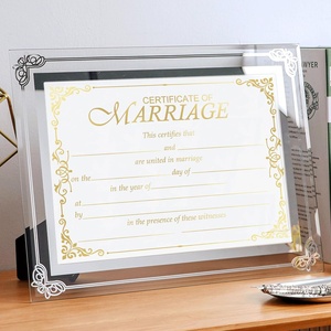 Giấy chứng nhận đám cưới trống cho đám cưới đề xuất lễ Valentines Day thẻ trống giấy chứng nhận giấy chứng nhận đám cưới - Product Image 2