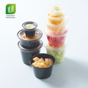 Unisupply-Vasos desechables para gelatina con tapas, vasos de plástico para llevar, contenedor de comida, porción de 1oz, taza para salsa con tapa - Product Image 2