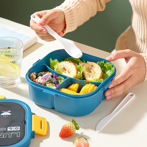 <b>Lunch</b> <b>Box</b> 1200ml Plastic Compartment Microwave Safe Portable Office Use - Product Image 2