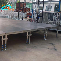 Plateforme de scène mobile extérieure avec structure en aluminium pour concert