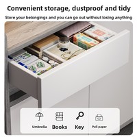 Meilleure vente, Armoire à chaussures simple et polyvalente anti-poussière, Meuble de rangement intégré autoportant pour entrée et couloir