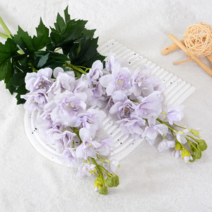 Flower Delight Flores Artificiales de Delphinium de Plástico y Seda con Tacto Real para Decoraciones de Boda y Hogar, Arreglo de Tallo Único - Product Image 3