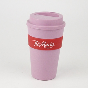 Tazas de café de chico divertido, vaso de viaje de Bacon con manga de silicona aislada extraíble, negro, 16 onzas - Product Image 6