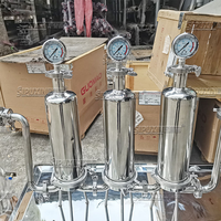 Équipement cosmétique de filtration de parfum de haute précision et haute efficacité mobile avec mélangeur sous vide, matériau SUS304, haute sécurité