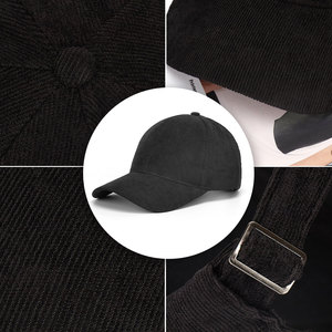 Gorra de Béisbol de Pana de 6 Paneles al por Mayor, Gorra de Vacaciones Ajustable de Alta Calidad para Hombres y Mujeres, Logotipo Personalizado, Tela con Certificación BSCI - Product Image 2