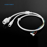 Cable de Extremo para CCTV de 8 Núcleos, Cable LAN con Alimentación por Ethernet, Puertos RJ45 de 12V CC para Módulo de Cámara IP