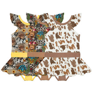 Mono de Verano con Hombros Descubiertos y Estampado Floral para Bebés, Ropa de Bebé, Mono para Niña - Product Image 1