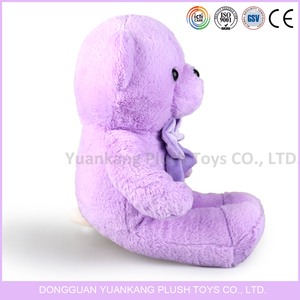 Nuovi prodotti giocattoli di peluche promozionali grande <span class=keywords><strong>orsacchiotto</strong></span> di peluche <span class=keywords><strong>viola</strong></span> con fiocco - Product Image 4