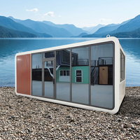Conteneur de couchage économique en forme de capsule, type 'apple Cabin', de 40 pieds, petit modèle pour hôtel, avec 1 chambre, cuisine et salle de bain